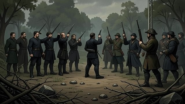A Common Enemy from "Nevertheless". Cooperation Before Reconciliation Defending Their Shelter Balthasar’s soldiers attack the gathering.