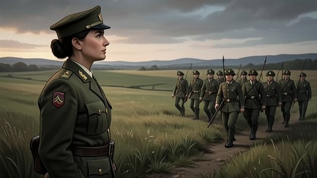 Departure and Disguise from "Nevertheless". Crossing a Boundary Mabel Leaves Home Mabel disguises herself as a soldier and follows Navi’s troop.