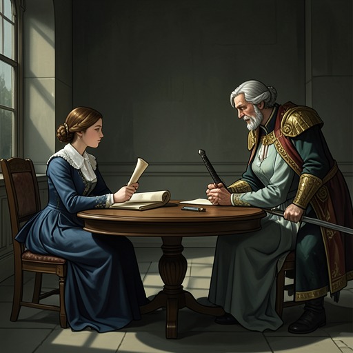 The Betrothal as a Bargain from "Nevertheless". Mabel’s and Navi’s arranged betrothal shifts from a royal decision into a negotiation over military service, trust, and personal freedom.