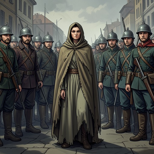 Mabel’s Changing Place in the Army from "Nevertheless". Mabel’s military identity develops through exclusion, improvised action, setbacks, and hard-won recognition rather than through a straightforward promotion.