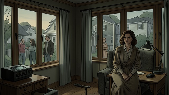A Solitary Household from "The Woman in the Window". Alone Among Neighbors Nearness Without Friendship Anna lives among families she barely knows and spends much of her time watching them through the windows.