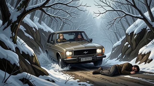 The Ravine Crash from "The Woman in the Window". A Sudden Fall The Road Disappears During the drive, Ed confronts Anna about a phone call connected to her affair.