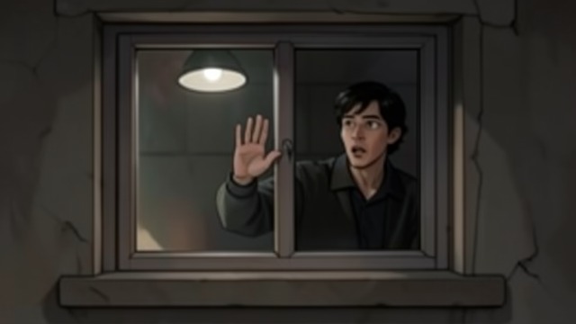 Jane Looks Back from "The Woman in the Window". The One-Way Window Fails A Direct Gaze Jane catches Anna photographing her and waves. Anna, who assumed she was unseen, feels exposed and retreats.