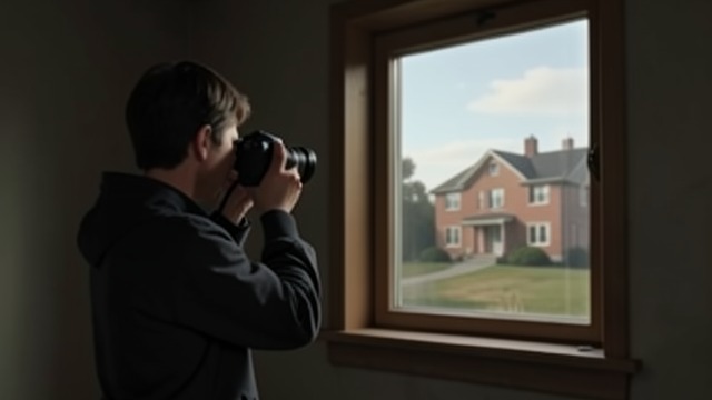 The Lens Extends the Room from "The Woman in the Window". Seeing at a Distance The Camera’s Reach Anna’s camera brings neighbors into close view while she remains physically apart from them.
