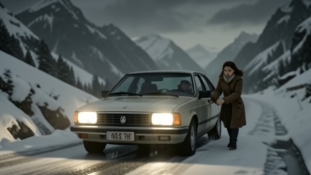 The Winter Drive from "The Woman in the Window". Holding On During Fear The Mountain Road As the car approaches a frightening ravine, Anna asks Ed to slow down and tells Olivia to look at her.