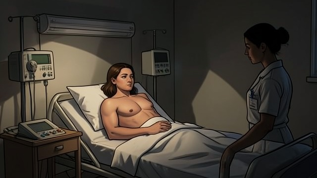 A Hospital Interview from "The Woman in the Window". Her Condition Becomes Evidence Sedation and Questions At Morningside Hospital, Anna explains her agoraphobia, panic attacks, medication, and drinking.
