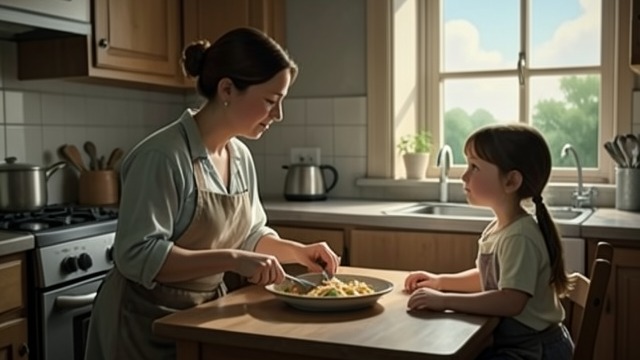 A Mother’s Everyday Care from "The Woman in the Window". Family Life Before the Loss Small Parental Rituals Anna remembers calls, meals, school concerns, and the affectionate language she shares with Olivia.