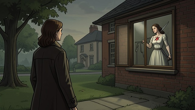 The First Apparent Attack from "The Woman in the Window". A Crime in the Window A Familiar Scene After seeing the family in their house, Anna believes she sees Jane Russell injured with a blade in her chest.