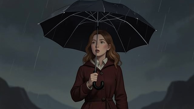 A Pattern to Hold from "The Woman in the Window". Four as an Anchor Counting Breath Anna focuses on four dark squares and four white lines on Ed’s umbrella.