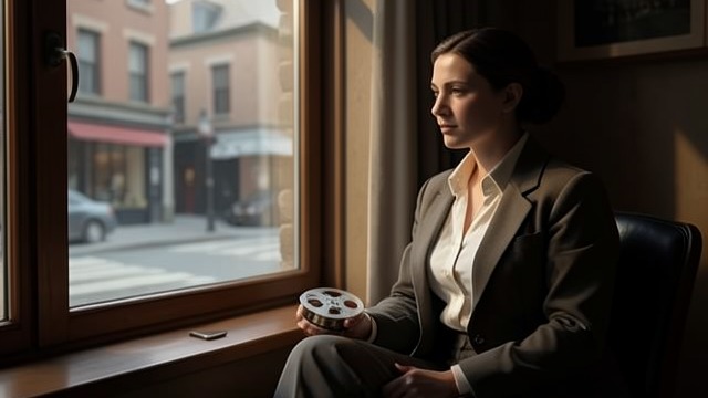 The Rear Window Habit from "The Woman in the Window". A Viewer Behind Glass Life Resembles a Film Anna watches neighbors from her room and compares the activity outside to scenes from suspense films.