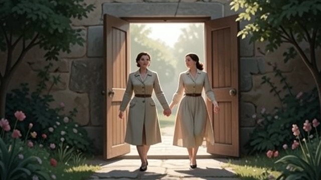 Stepping Without the Shield from "The Woman in the Window". The Garden Door Opens Bina’s Encouragement Bina reminds Anna that she has already crossed frightening thresholds and that the garden is familiar.
