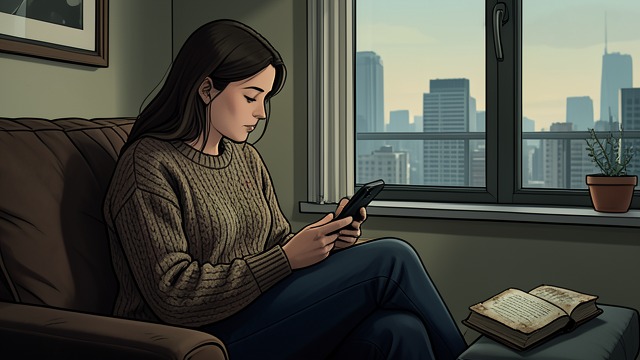 Meeting Lizzie from "The Woman in the Window". A New Person Asks for Help Grief and Confinement Lizzie tells Anna that her husband has died and that she has been unable to leave home.