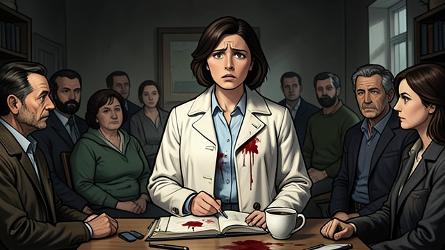 The Apparent Stabbing from "The Woman in the Window". A Certain Vision The Image Through Glass Anna believes she sees a woman with a blade in her chest and blood on her clothes.