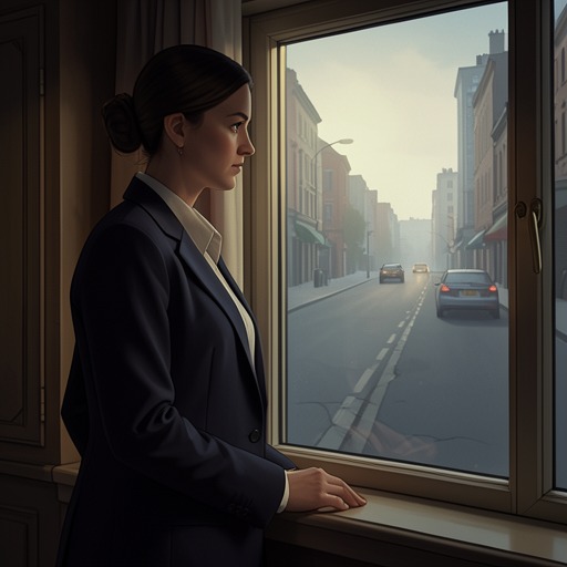 A Neighbor Seen Through Glass from "The Woman in the Window". Anna’s surveillance shifts from a solitary pastime into a confrontation with privacy, shame, and the consequences of treating neighbors as images.