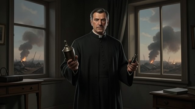 Miguel’s Purchased Blessing from "Pedro Páramo". Conscience Against Payment Public Refusal Padre Rentería initially refuses to bless Miguel, whose violence is known to him.