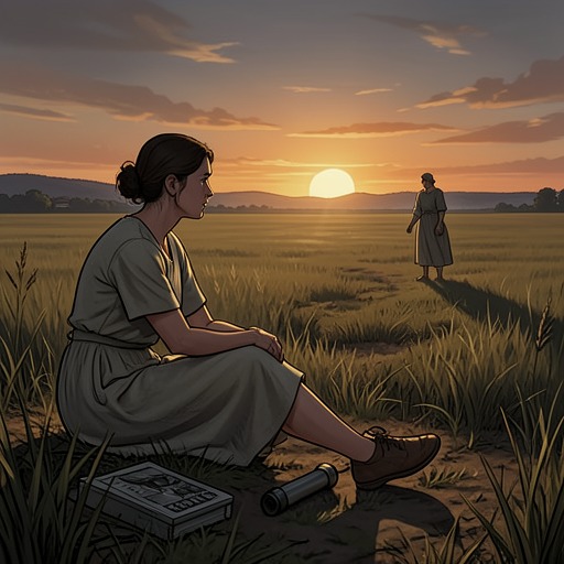 Susana and Florencio from "Pedro Páramo". This flow follows Susana’s remembered love for Florencio, whose absence remains more powerful in her mind than Pedro’s physical presence.
