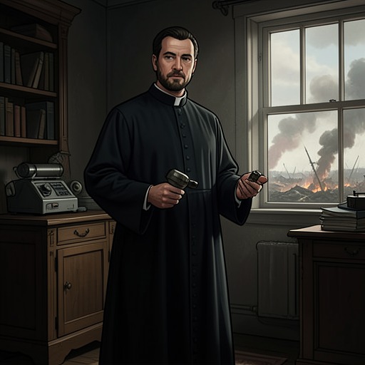 Father Rentería’s Compromise from "Pedro Páramo". This flow traces Padre Rentería’s dependence on Pedro, his repeated moral concessions, and the crisis that pushes him from priestly service toward armed…