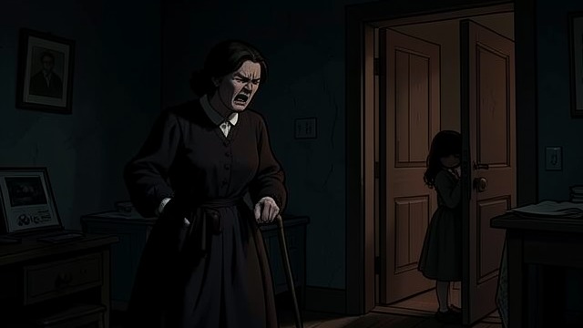 The Workhouse Matron from "Mothering Sunday". The Workhouse Matron Authority through fear Miss Frost uses the cane, insults children, and confines them in a dark punishment room.