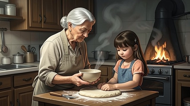 Annie’s Everyday Kindness from "Mothering Sunday". Annie’s Everyday Kindness Skill passed on Annie teaches Sunday to bake, cook, and manage the household.