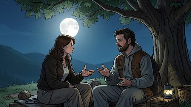 Nighttime Disclosure from "Women Talking". A Conversation Under Stars The Story of Prison Ona asks August why he went to jail.