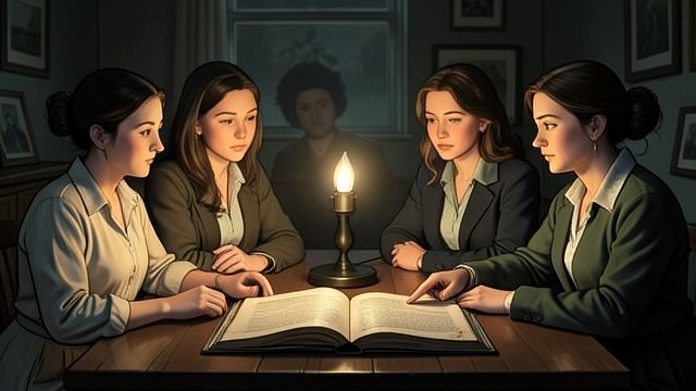 Women Interpret Scripture from "Women Talking". Authority to Read Dependence Exposed The women recognize that men have told them what the Bible says while women have been kept from reading it.