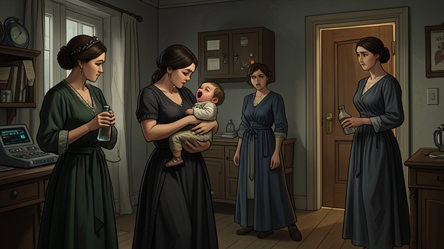Miep Seeks Her Mother from "Women Talking". Distress Enters the Loft A Frightened Child Miep climbs to the women’s meeting and asks Salome to change her diaper.