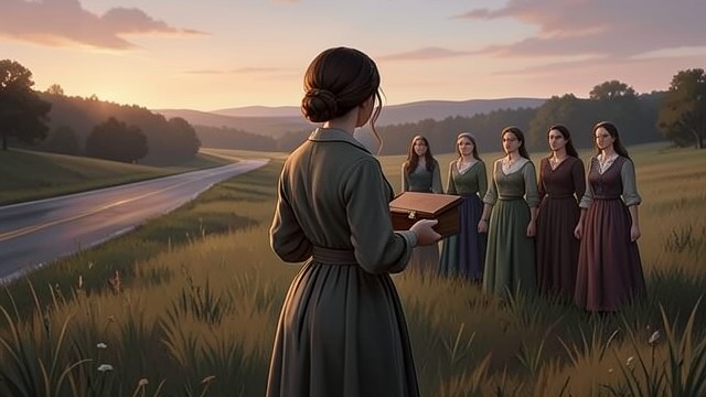 Faith Leaves with Them from "Women Talking". A Homeland Carried Song and Memory The women sing “For the Beauty of the Earth” and “Nearer, My God, to Thee” before preparing to depart.