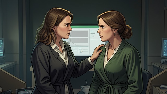 A Gentle Intervention from "Women Talking". Calming Without Silencing Ona’s Appeal Ona asks Salome to calm down when the debate over leaving becomes heated.