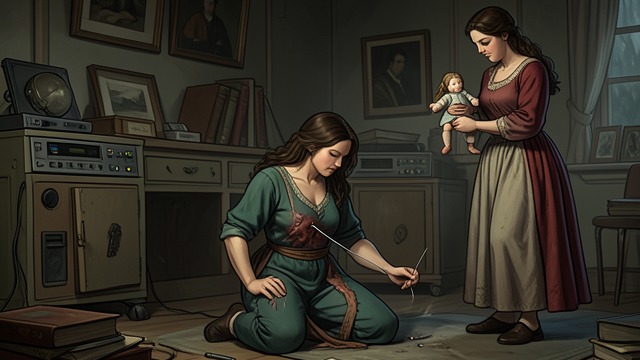 The Pin’s Wound from "The Lost Daughter". The Pin’s Wound Sudden violence After learning that Leda took the doll, Nina throws the hatpin, which pierces Leda’s side.