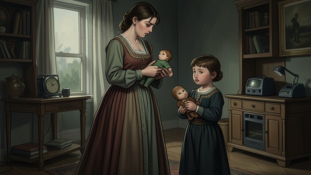 Bianca Rejects Mina from "The Lost Daughter". Bianca Rejects Mina A gift refused Leda gives Bianca Mina, expecting the child to love the doll as she had.