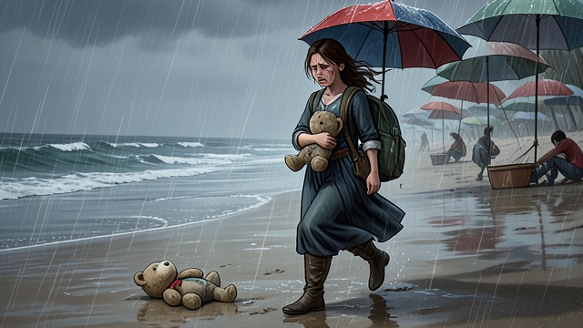 The Child’s Loss from "The Lost Daughter". The Child’s Loss Lost among umbrellas After the beach grows crowded, Elena is separated from her family.