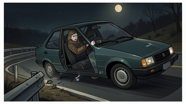 The Car Accident from "The Lost Daughter". The Car Accident A sudden loss of control Leda becomes ill while driving and loses strength at the wheel before her car hits a guardrail.