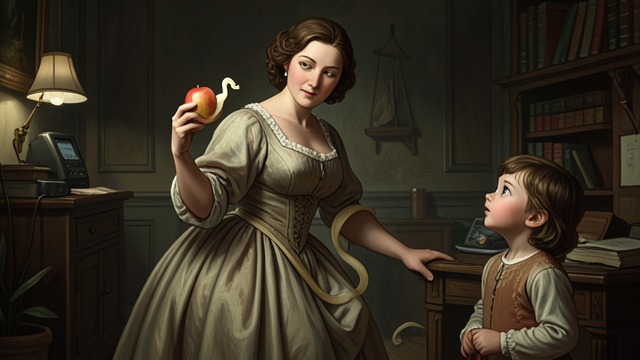 The Snake as Skill from "The Lost Daughter". The Snake as Skill A repeated request Bianca asks Leda to peel an apple into one unbroken strip, a small skill that appears almost magical to the child.