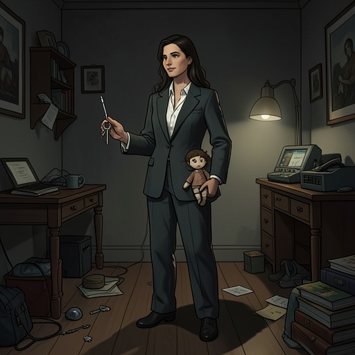 The Final Confrontation from "The Lost Daughter". The apartment keys, concealed doll, and hatpin converge in a final encounter where Leda’s offer of support collapses under the weight of betrayal.