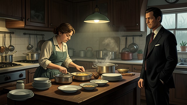 The Household of Devotion from "Blonde". A Wife’s Work Making a home Norma Jeane Baker devotes herself to cooking, cleaning, mending, and preparing Buchanan’s meals.