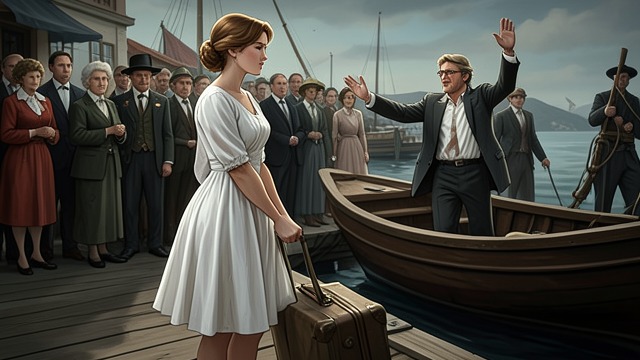 The Departure for War from "Blonde". A Husband Goes Overseas The enlistment Bucky joins the United States Merchant Marine and prepares to leave on a ship bound for Australia.