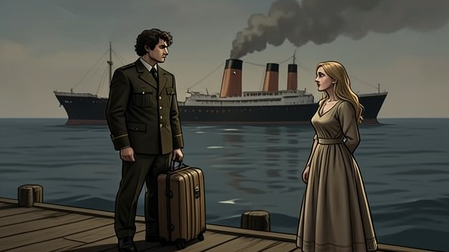 War and Departure from "Blonde". Choosing the Merchant Marine The pressure of wartime duty As the war continues, Buchanan Glazer becomes convinced that he must serve.
