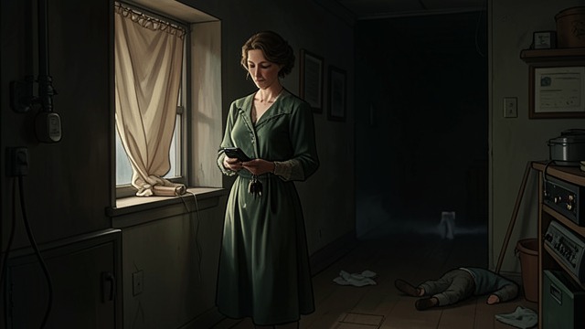 A Body Reawakens Fear from "The Cage". The Investigator Is Also a Survivor Professional Composure At Louise Usher’s body, Eve studies the scene before allowing colleagues to disturb it.