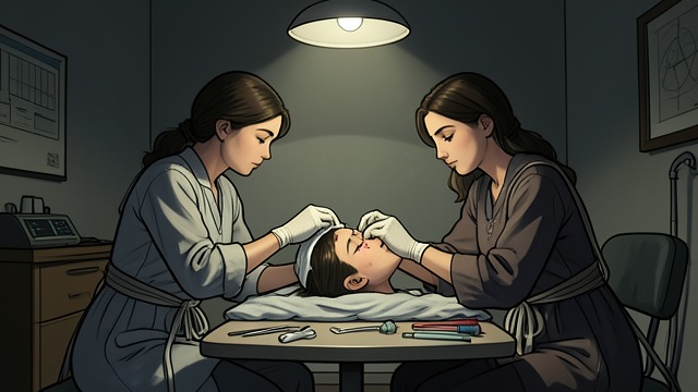 Helping Zoe's Wounds from "The Cage". Care Inside Captivity A Narrow Opportunity Ken allows Jill to clean Zoe’s head wounds while keeping both women under restraint.