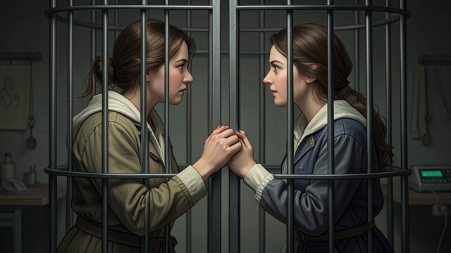 Meeting in the Cage from "The Cage". Louise Meets Felicity A Shared Confinement Felicity arrives in the loft and sees Louise bound inside the cage.