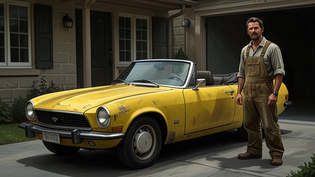 A Beloved Old Car from "Drive My Car". A Beloved Old Car A long attachment Kafuku has owned the Yellow Saab 900 convertible for twelve years and driven it nearly a hundred thousand miles.