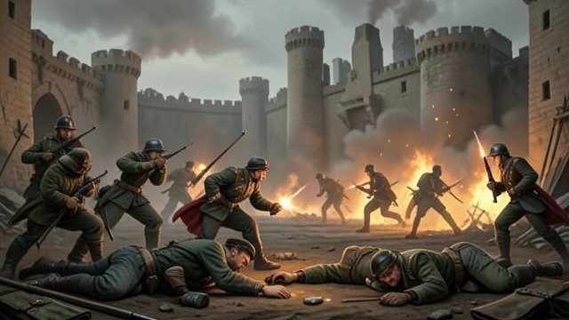The City Overpowered from "The Reincarnationist Papers". The City Overpowered Resistance collapses British soldiers overwhelm Clovis’s volunteer force with gunfire.