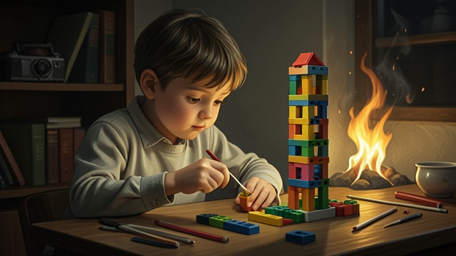 A Child’s Tower from "The Reincarnationist Papers". A Child’s Tower An ordinary project Bobby Lynn Murray builds a tall Tinker Toy tower and wants to keep working after bedtime.
