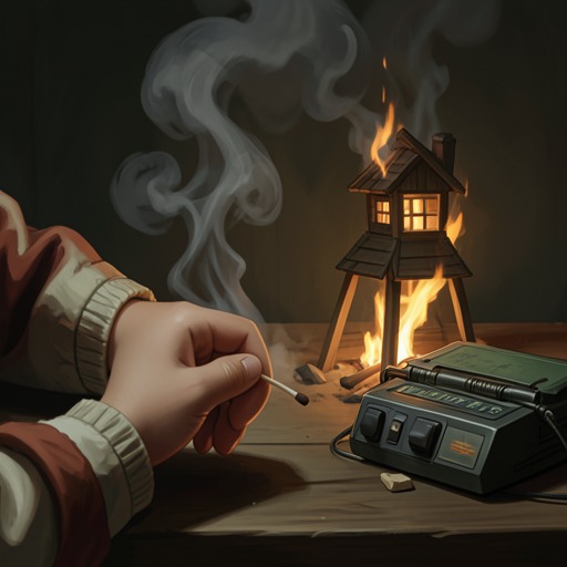 Bobby’s Fire and Evan’s Compulsion from "The Reincarnationist Papers". The remembered childhood fire becomes a defining trauma for Evan and develops into the ritual through which he confronts a horror he cannot forget.
