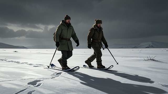 A Shared Departure from "Never Cry Wolf". A Shared Departure Beyond the Den Mowat and Ootek travel through tundra country to observe other wolf families and their territories.