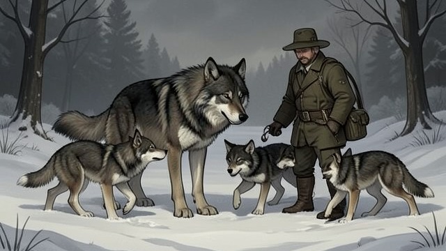 Albert the Caregiver from "Never Cry Wolf". Albert the Caregiver A Mother’s Respite When the pups overwhelm Angeline, she calls and Albert intervenes.