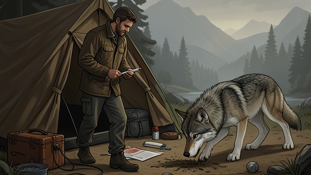 A Human Boundary from "Never Cry Wolf". A Human Boundary Claiming Space Mowat marks a small area around his tent after noticing the wolves’ scent-marked territory.