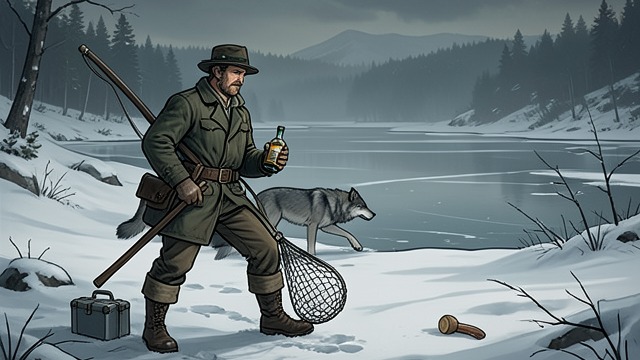The Instruments Arrive from "Never Cry Wolf". The Instruments Arrive A Burden of Apparatus Mowat carries traps, weapons, preservation alcohol, and other technical supplies into the north.