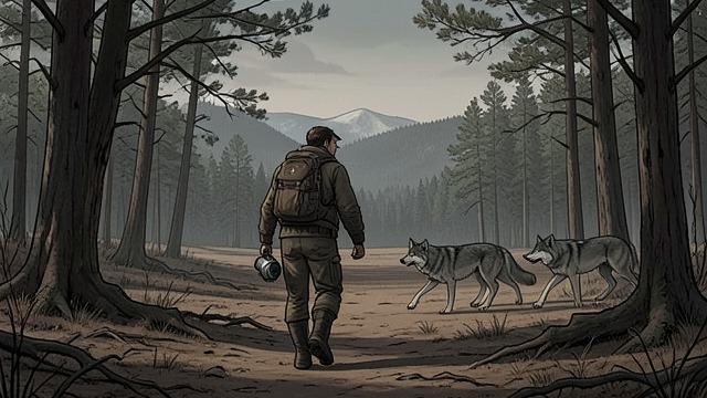 An Empty Summer Range from "Never Cry Wolf". An Empty Summer Range The Missing Prey The migrating Caribou leave the area, yet the wolf family remains in good condition and continues its nightly hunts.