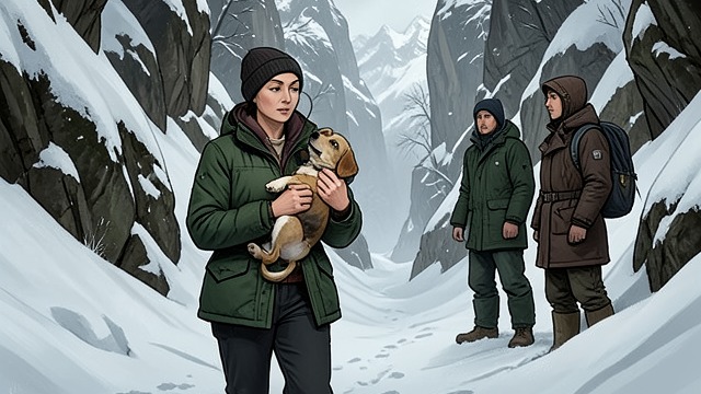 Leaving the Nursery Den from "Never Cry Wolf". Leaving the Nursery Den Moving the Litter Angeline carries the pups to a ravine with water and abundant small prey.